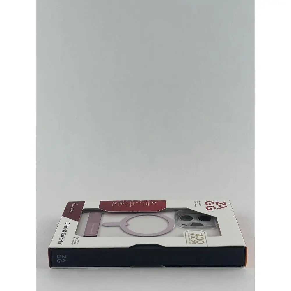 Zagg Piccadilly Snap w/ Kickstand iPhone 16 Pro Clear/Pink Case NWT